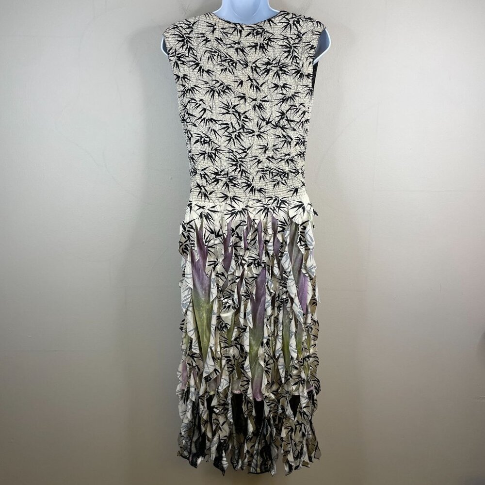 Lindi NY Whimsigoth Fairy‎ Grunge Midi Dress Size M Reversible Fringe Lace Flowy - Picture 14 of 14
